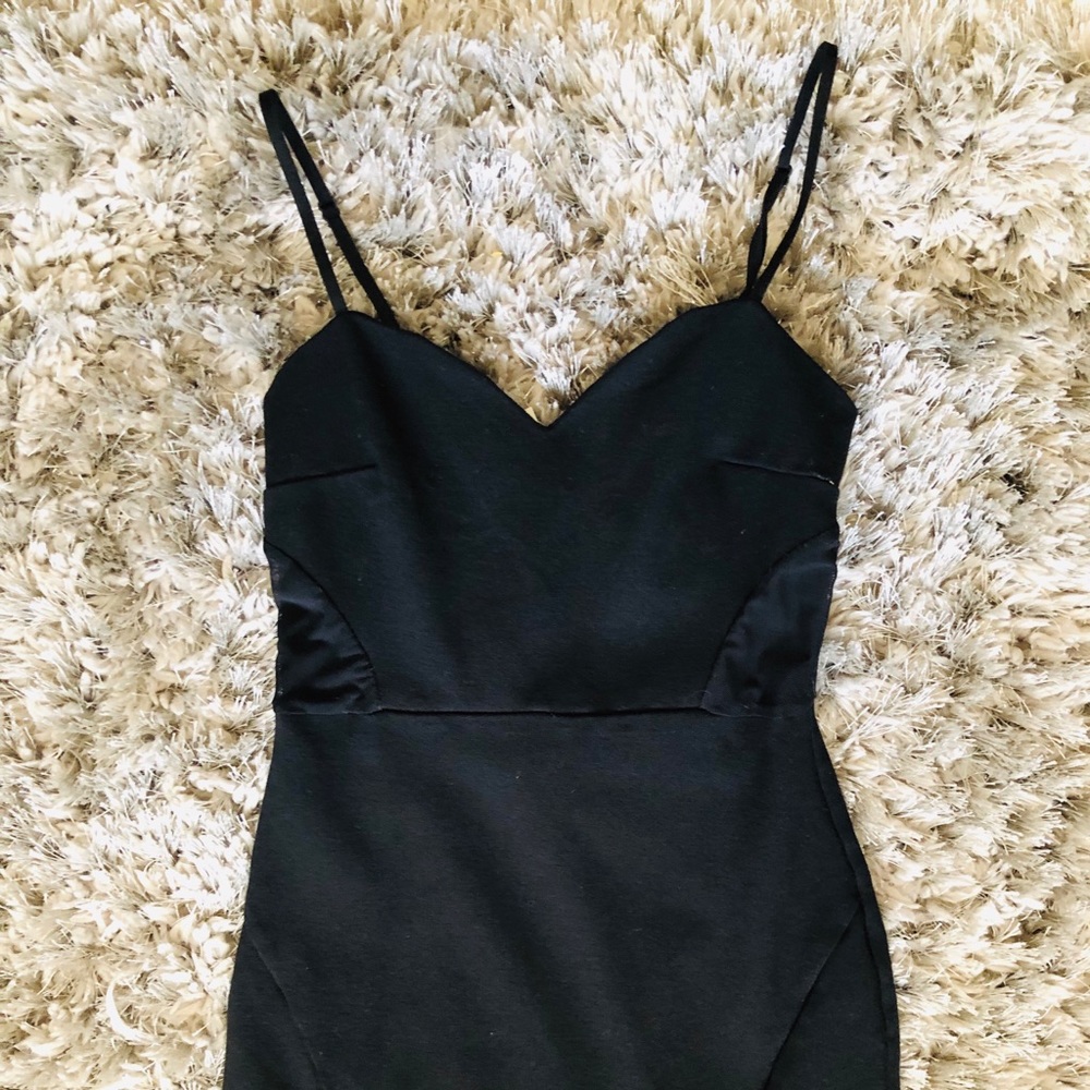 Black mini dress